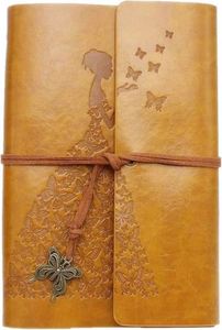 Libreta de Direcciones de Cuero Grueso Hecha a Mano, Tapa Dura A5, Encuadernación Cosida con Hilo, Personalizable para Mujeres y Niñas, con Caja de Regalo - Product Image 3