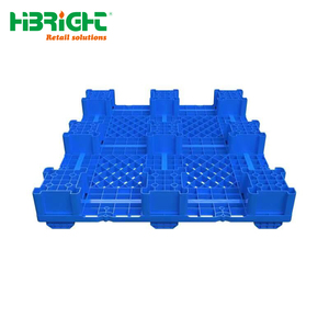 Heavy Duty Plastic <b>Pallet</b> Grid Design Moisture-Proof Flat Skid Base for Warehouse Storage and Logistics - Product Image 2
