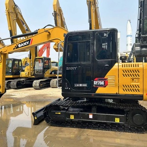 Used Sany75C 7Ton Excavator Digger SY55C SY60C SY65W SY75C SY80U SY95C SY135C SY155U <b>Small</b> Crawler Excavator with Engine Core - Product Image 3