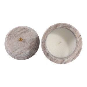 Candela Profumata in Vaso di Vetro Moderno, Piccola Candela a Colonna Decorativa per Interni Domestici - Product Image 6