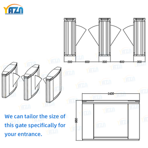 Portillon tournant coloré personnalisé pour contrôle d'accès extérieur professionnel, idéal pour les galeries d'art modernes et les espaces de coworking créatifs - Product Image 5