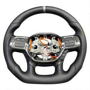 <span class=keywords><strong>Volant</strong></span> personnalisé en fibre de carbone véritable pour Dodge RAM 1500 TRX 2021 <span class=keywords><strong>2022</strong></span> 2023 2024 2025 6.2L Hellcat Off Road Truck - Product Image 3