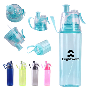 Portable Spray Water Bottle Cooling Mist Hydration Leak Proof Sports Gym Travel Outdoor Fitness Reusable Design - Product Image 1