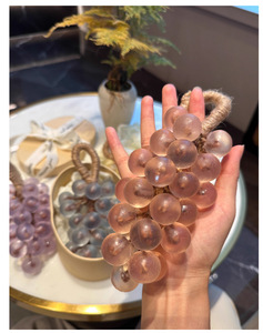 Sapone a grappolo con Design a forma di uva in cristallo pressato a freddo manuale personalizzato - Product Image 3