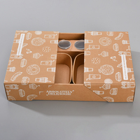 Boîte en papier kraft écologique personnalisable, idéale pour la restauration, emballage alimentaire pour pique-nique