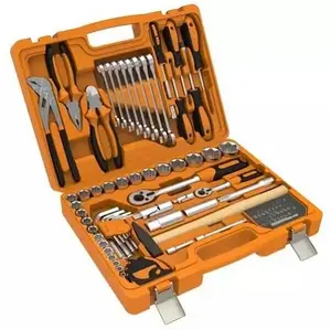 Cromo vanádio ferramentas de reparo automático, kit de ferramentas de chave de soquete com caixa de ferramenta