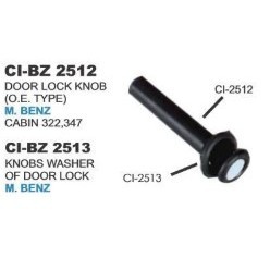 CI COCHE INTERNACIONAL PVT. Perilla de cerradura de puerta LTD (O.E. Tipo) Modelo 2512 de la marca: - Product Image 1