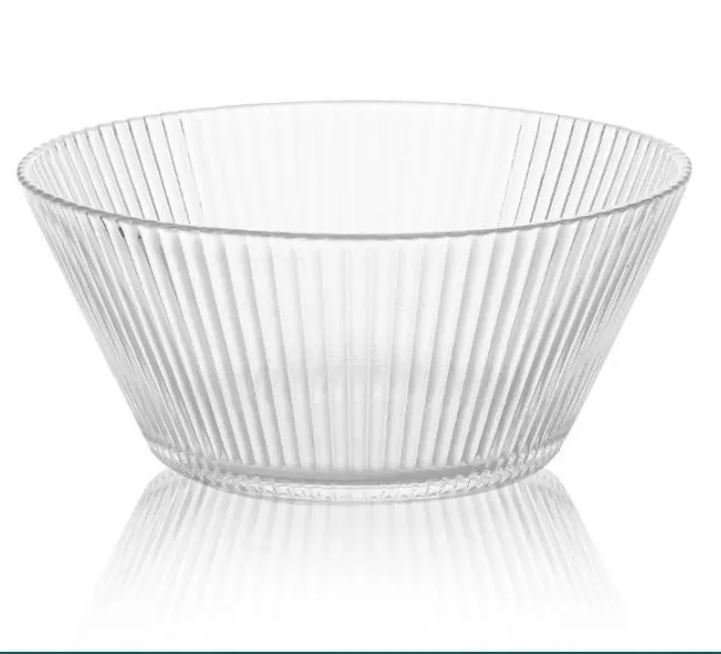 Soup Large Fish Cereal Bowl White Party Glass Charger Plates Gold-rimmed Clear Glass Shenzhen Europe Round Plate Dish Plat Glass