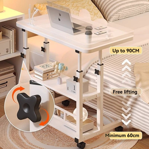 Bureau portable moderne en panneaux de bois à hauteur réglable, idéal pour l'étude, le travail sur <span class=keywords><strong>ordinateur</strong></span>, pour salon et usage domestique, <span class=keywords><strong>compact</strong></span> pour <span class=keywords><strong>ordinateur</strong></span> portable - Product Image 4