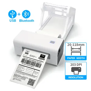 스티커 waybill 프린터 열 유선/무선 배송 바코드 라벨 프린터 기계 4x6