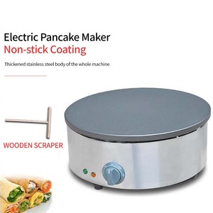 Machine à crêpes <span class=keywords><strong>professionnelle</strong></span> XEOLEO, plaque chauffante électrique pour crêpes et gâteaux - Product Image 3