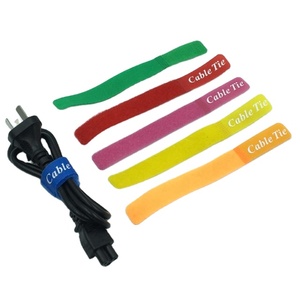 Cintas de Gancho y Bucle Reutilizables, Cintas de Nylon Autoadhesivas para Cables, Correas de Sujeción de Cables con Logotipo Personalizado - Product Image 2