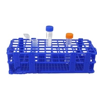 Étagère pour tubes de tests en plastique, porte-tubes détachable, en plastique, 24 à 90 trous, 1 pièce