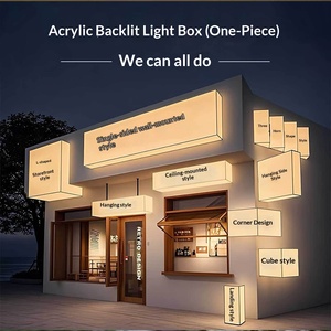 กล่องไฟอะคริลิค LED แบบเต็มตัว ส่องสว่าง 5000 ลูเมนส์ กันน้ำ กันรังสียู<span class=keywords><strong>วี</strong></span> พิมพ์ลาย สำหรับร้านตัดผม กล่องไฟโฆษณา โด่งดังทางอินเทอร์เน็ต - Product Image 1
