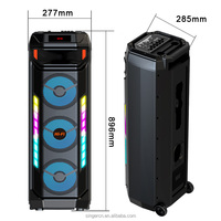 SING-E ZQS8317 Altavoz Bluetooth Portátil Profesional con RGB, Carga Inalámbrica, Mini Altavoces para Exteriores y Hogar, Woofer, Tweeter, Micrófono