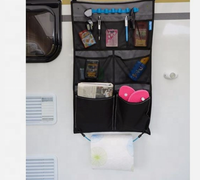 Sac en plastique multifonctionnel avec 2 ventouses pour le rangement en camping-car - Oxford 600D avec revêtement PVC, organisateur pour camping-car