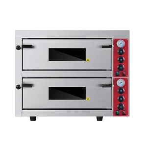 High quality Commercial 220V Two Layer Bread Baking Making Machine Electric Pizza Oven