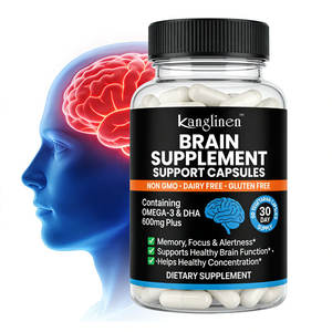 Capsules Neuro <span class=keywords><strong>Brain</strong></span> OEM pour la mémoire et la concentration, complément alimentaire nootropique pour le soutien du cerveau - Product Image 1