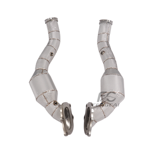 Collecteur d'échappement haute performance 200 cellules pour Chevrolet <span class=keywords><strong>Corvette</strong></span> C7 6.2L 2014-2019, en acier inoxydable SS304, avec tuyau de descente isolé, pour amélioration de la puissance - Product Image 5
