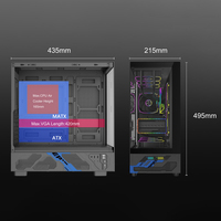 OEM ATX MATX ITX casing PC casing komputer Gaming dengan kaca antigores untuk casing & menara komputer
