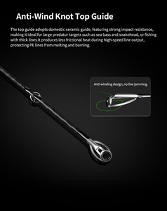 Canna da Pesca Takuma Monster Carbon ad Azione Rapida per Lanci Lunghi, Pesca alla Carpa, Peso Esca 8-10kg, Canna da Baitcasting per Laghi e Fiumi - Product Image 6