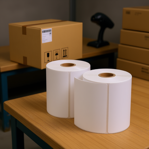 Etichette Termiche D0100HPQT5W 3 x 2 Pollici, Rotolo con Anima da 3 Pollici, Compatibili con Stampa Termica Diretta per Spedizioni e Codici a Barre - Product Image 2