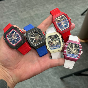 Factory Direct Sales RM67-02 style Men <b>Watch</b> 7.8mm Ultra-thin Carbon Fiber <b>Skeleton</b> <b>Automatic</b> Mechanical Wristwatch - Product Image 1