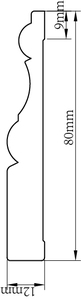 U-DJ80, rayto, decoración del hogar, jamba rígida de <span class=keywords><strong>PVC</strong></span> para ventana y puerta - Product Image 2