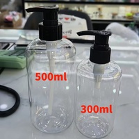 Flacon pompe transparent personnalisé pour cosmétiques, lotion, shampoing, crème – Emballage en plastique avec bouchon pulvérisateur