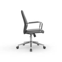 Bureau de direction moderne et fauteuil de bureau, mobilier de bureau confortable, hauteur réglable, cadre en acier et cuir, siège pivotant