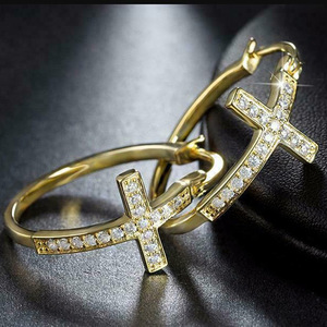 Orecchini a Cerchio Geometrici per Donne, Accessori per Orecchie Semplici e alla Moda per Uso Quotidiano - Product Image 2