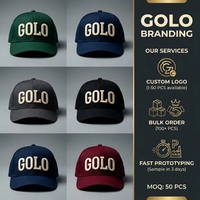 Gorra de Béisbol Vintage Personalizada de Alta Calidad con Parche Lateral de Puntos, Estructura en A, 100% Poliéster, Transpirable e Impermeable, Deportiva
