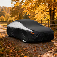 Housse de voiture PEVA directe usine avec doublure en coton, design bicolore, imperméable pour extérieur, universelle