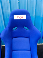 Siège de course Recaro en tissu velours, ajustement universel, production sur mesure, style sport, fauteuil baquet