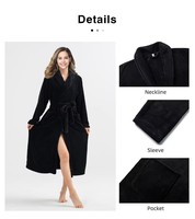 Personnalisé Femmes Flanelle Doux Robe Chaud Confortable Peignoir De Luxe Loungewear Femme Élégante Conception De Fruits Spa Vêtements D'hiver