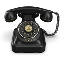 Téléphone sans fil rétro de style rotatif vintage avec fonction musique et numérotation pour la maison et l'hôtel OEM/ODM