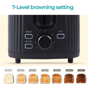 WINNING STAR <span class=keywords><strong>ST</strong></span>-90601 930W Grille-pain à 2 tranches à fente longue en acier inoxydable pour usage domestique Décongélation Griller les pains surgelés - Product Image 3