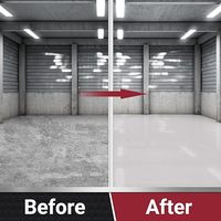 Revêtement liquide de peinture de sol gris auto-nivelant époxy avec application de brosse pour la construction