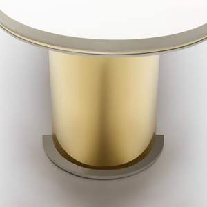 Mesa de Comedor Extensible Moderna de Mármol Rosse Milano, Redonda para 6 Personas, Patas de Metal, Diseño de Lujo, Turquía - Product Image 6