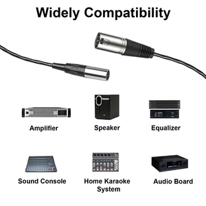 <span class=keywords><strong>Cable</strong></span> DMX XLR de 3 Pines Personalizable de Alta Calidad, Macho-Macho, Niquelado, PVC, para Micrófono de Coche, Proyector, Reproductor de DVD, Audio y Video - Product Image 2