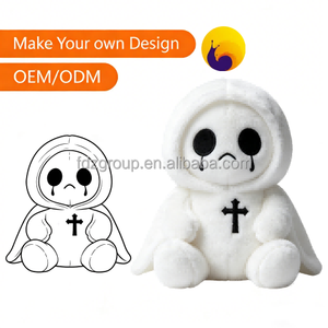 Personnalisation de mascotte de marque en peluche sur mesure, jouets en peluche Elfes Noirs pour la saison des fêtes - Product Image 2