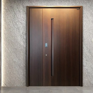 Pintu cor aluminium Gaya Prancis, kayu Solid dan desain polimer dengan bahan Aloi aluminium - Product Image 5