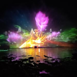 Película <span class=keywords><strong>de</strong></span> pantalla <span class=keywords><strong>de</strong></span> agua <span class=keywords><strong>de</strong></span> proyector <span class=keywords><strong>de</strong></span> alto lumen con maravilloso espectáculo láser al aire libre con luces LED - Product Image 3