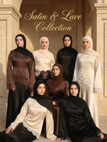 Gaun Muslim Wanita Premium Sharut Dubai Baru, Atasan Berenda Lengan Panjang, Blus Muslim Kasual Bahan Satin, Kemeja Muslimah Sopan dengan Renda
