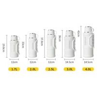 Bouteille d'eau isotherme en acier inoxydable 316 grande capacité, design moderne, pliable, portable, pour le camping, les voyages, la voiture, la maison
