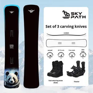 Tabla de Esquí/Snowboard de Fibra de Carbono Ancha y Suave de Una Sola Pieza, Invierno, 150 cm, Juego de Esquí de <span class=keywords><strong>Alta</strong></span> <span class=keywords><strong>Gama</strong></span> - Product Image 2