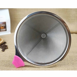 Filtro per Caffè e Tè a <span class=keywords><strong>Rete</strong></span>, Strumento a Doppio Strato in Acciaio Inox, Supporto per Filtro Caffè, Dripper per Caffè Pour Over - Product Image 6