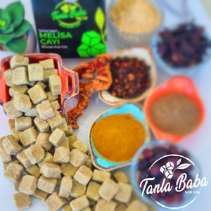 Gran oferta de cubo de té de hierbas Melissa con sabor a limón, jengibre, proveedor OEM para aliviar el estrés, soporte para el sueño, Té turco para la salud - Product Image 1