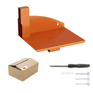 Support mural pour tronçonneuse d'angle, revêtement poudré orange, robuste, pour rangement d'outils de garage - Product Image 1
