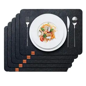 Amazon Felt Placemats Set Absorbent Table Mats Non Slip Heat Resistant Felt Placemat